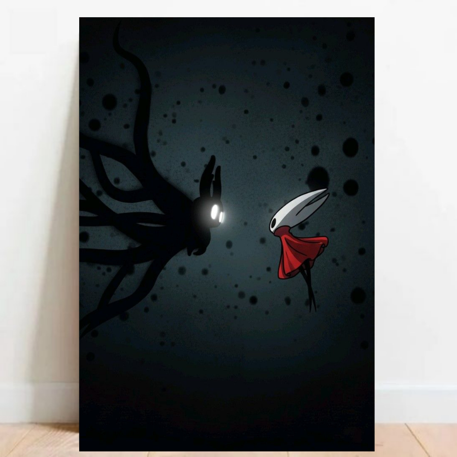 Quadro Placa Decorativa Poster Geek Hollow Knight Gamer video games decoração 010