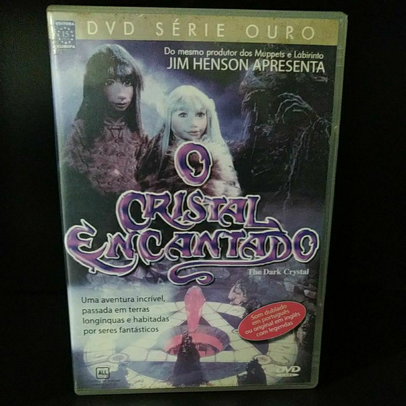DVD O Cristal Encantado - Jim Henson DVD série ouro - Original ( usado )