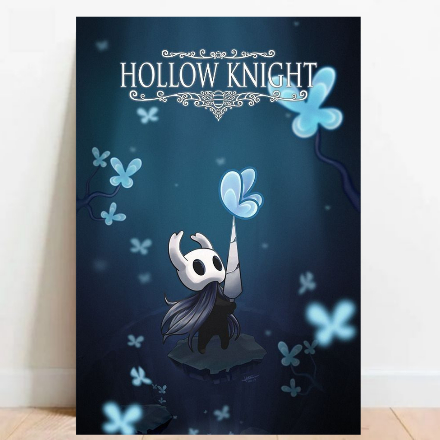 Quadro Placa Decorativa Poster Geek Hollow Knight Gamer video games decoração 025