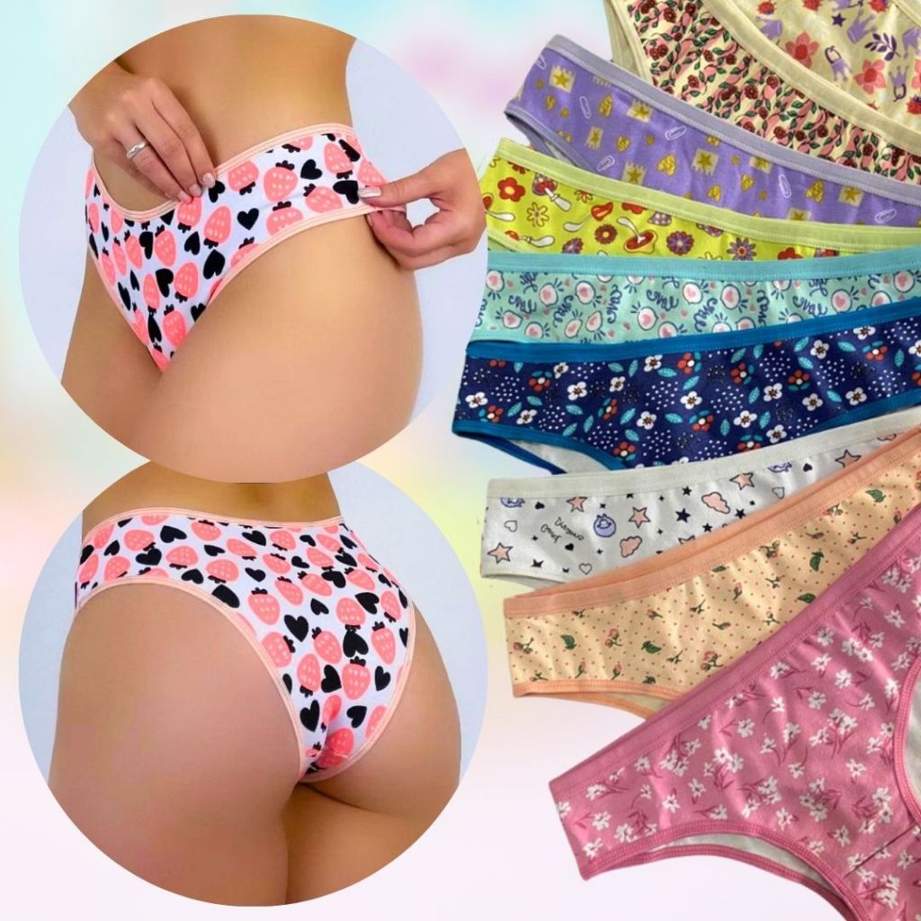 Kit Calcinha Adulto, Tanga Feminina suplex do P ao G em Oferta na Shopee