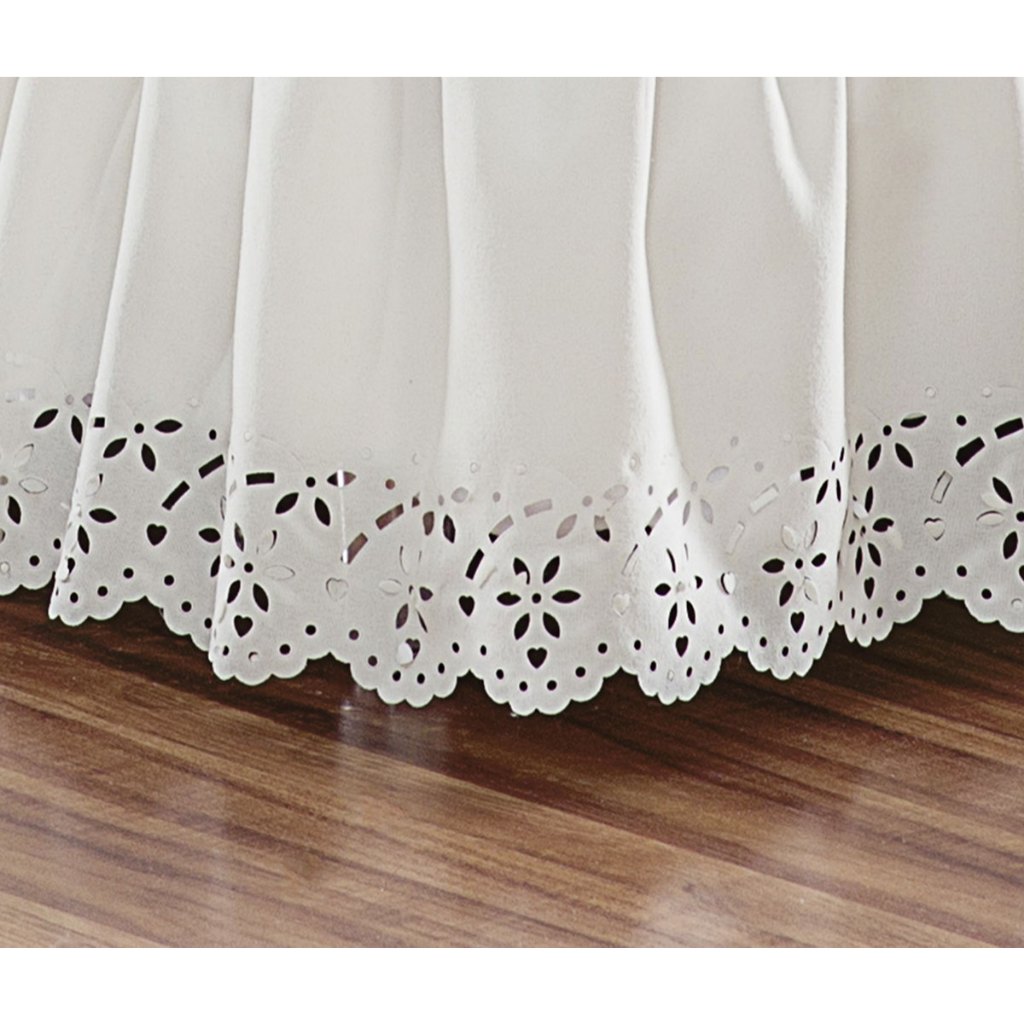 Saia Box Queen, Solteiro, Casal e King com Bordado Ultrassônico em Oferta na Shopee