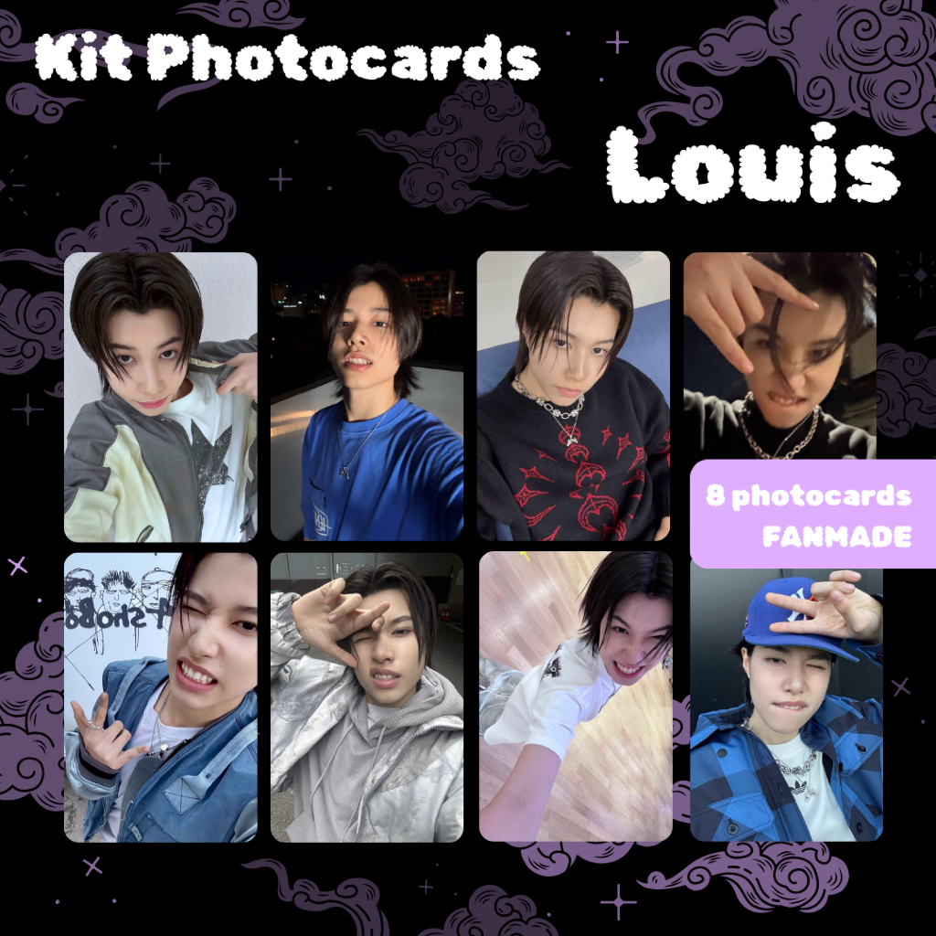 LNGSHOT Photocards Selca Ohyul Ryul Woojin Louis lngshot4sho Kpop Fanmade