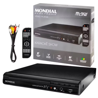 DVD Player Aparelho de Karaokê Mondial D-20 Bivolt em Oferta na Shopee