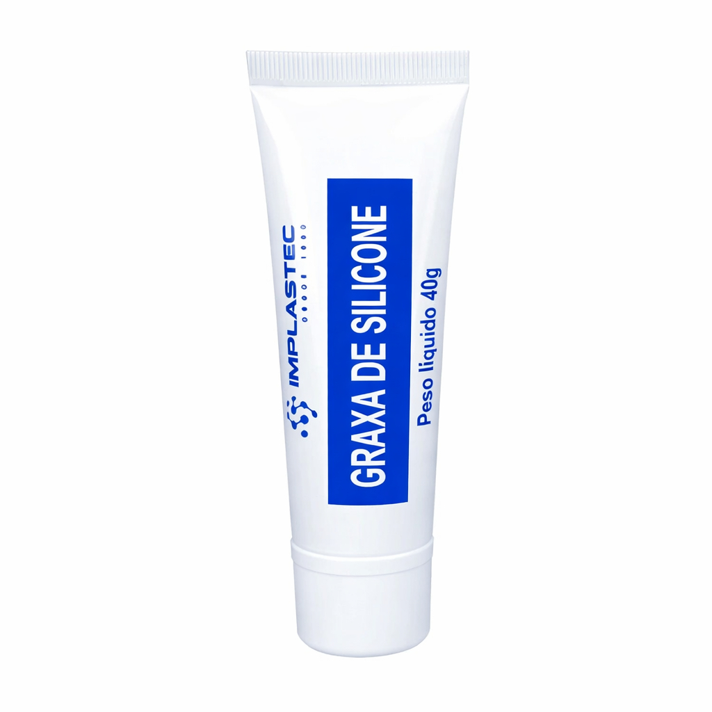 Graxa de Silicone Dielétrica Pura 100% Bisnaga Implastec 40G