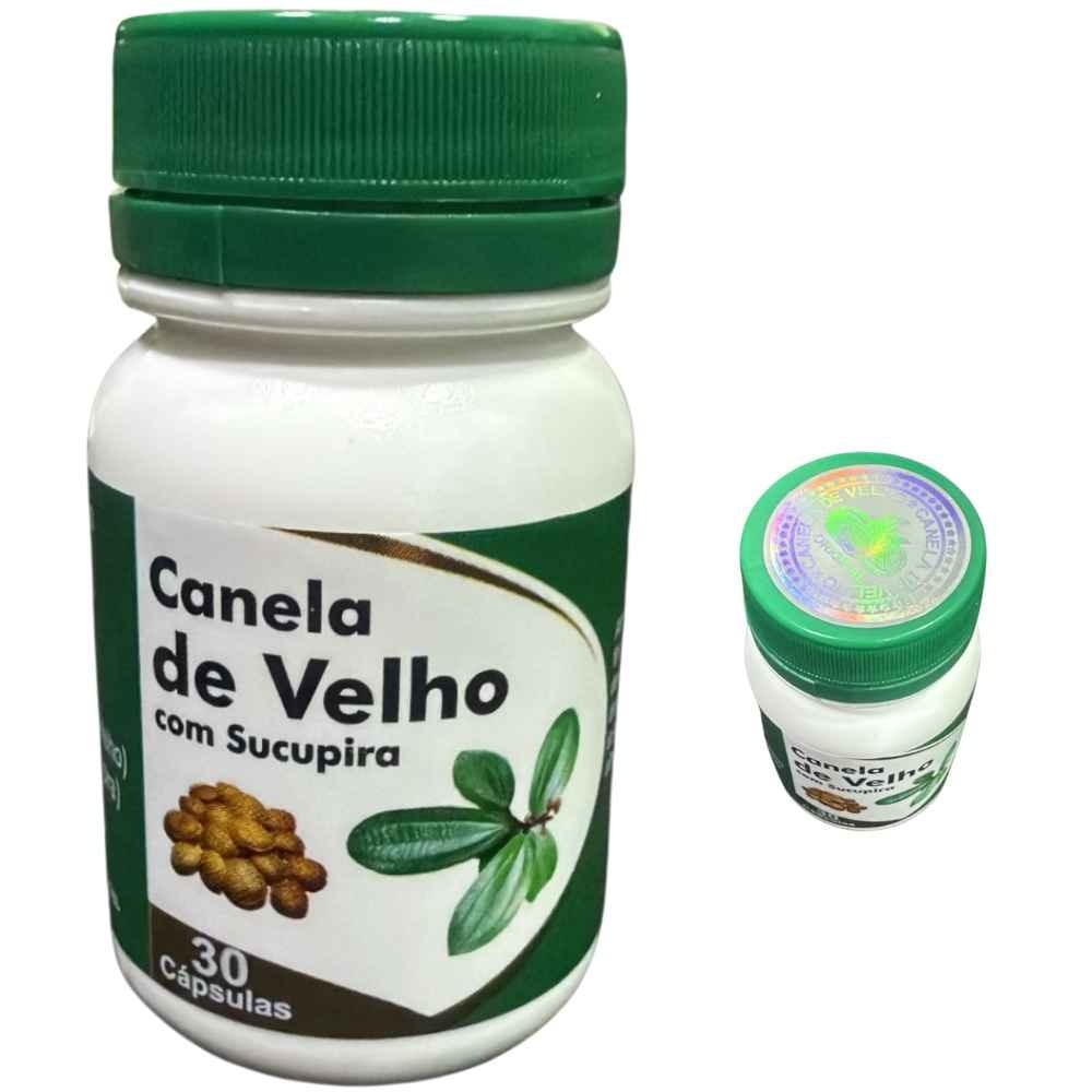 Canela de velho c/ sucupira 30 cápsulas Original Selo