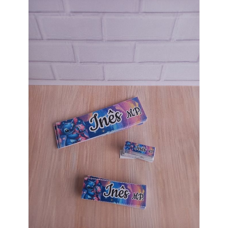 180 Etiquetas Escolar Personalizadas Nome Material Escolar Infantil mais de 100 modelos Envio Imediato