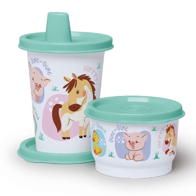 Tupperware Copo Colors com Bico - Bichinho de Pelúcia 225 ml