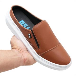Sapatenis Mule Masculino Slip On Tenis Casual Sola Alta