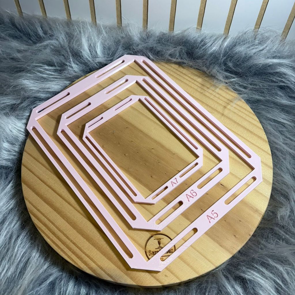 Kit de Gabaritos A5, A6 e A7 em PLA - NÃO GRUDA - Encadernação em Oferta na Shopee