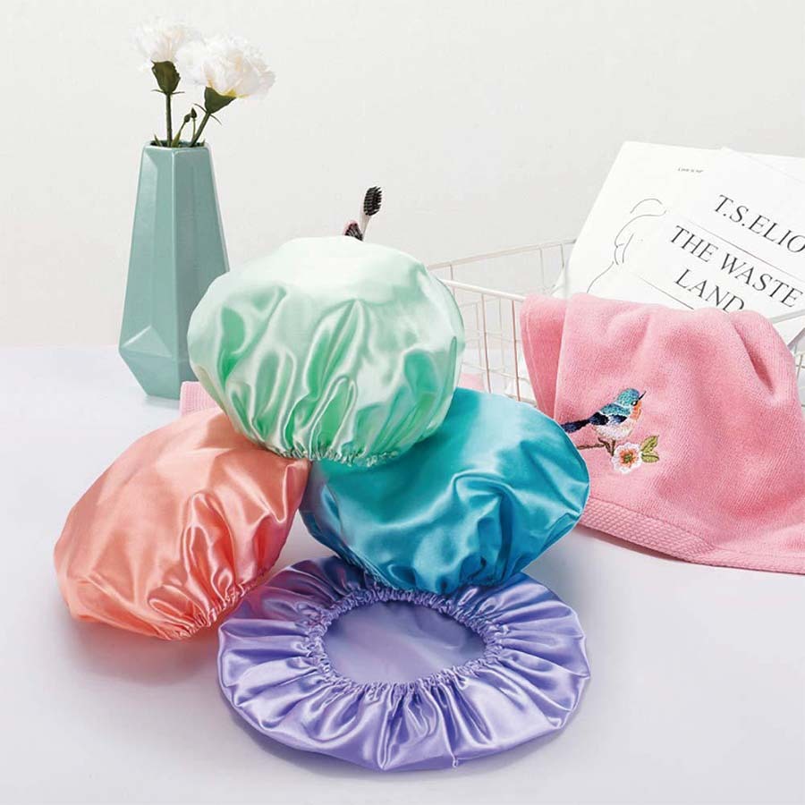 Touca Cetim Impermeável - Touca Banho Antifrizz 1 Unidade