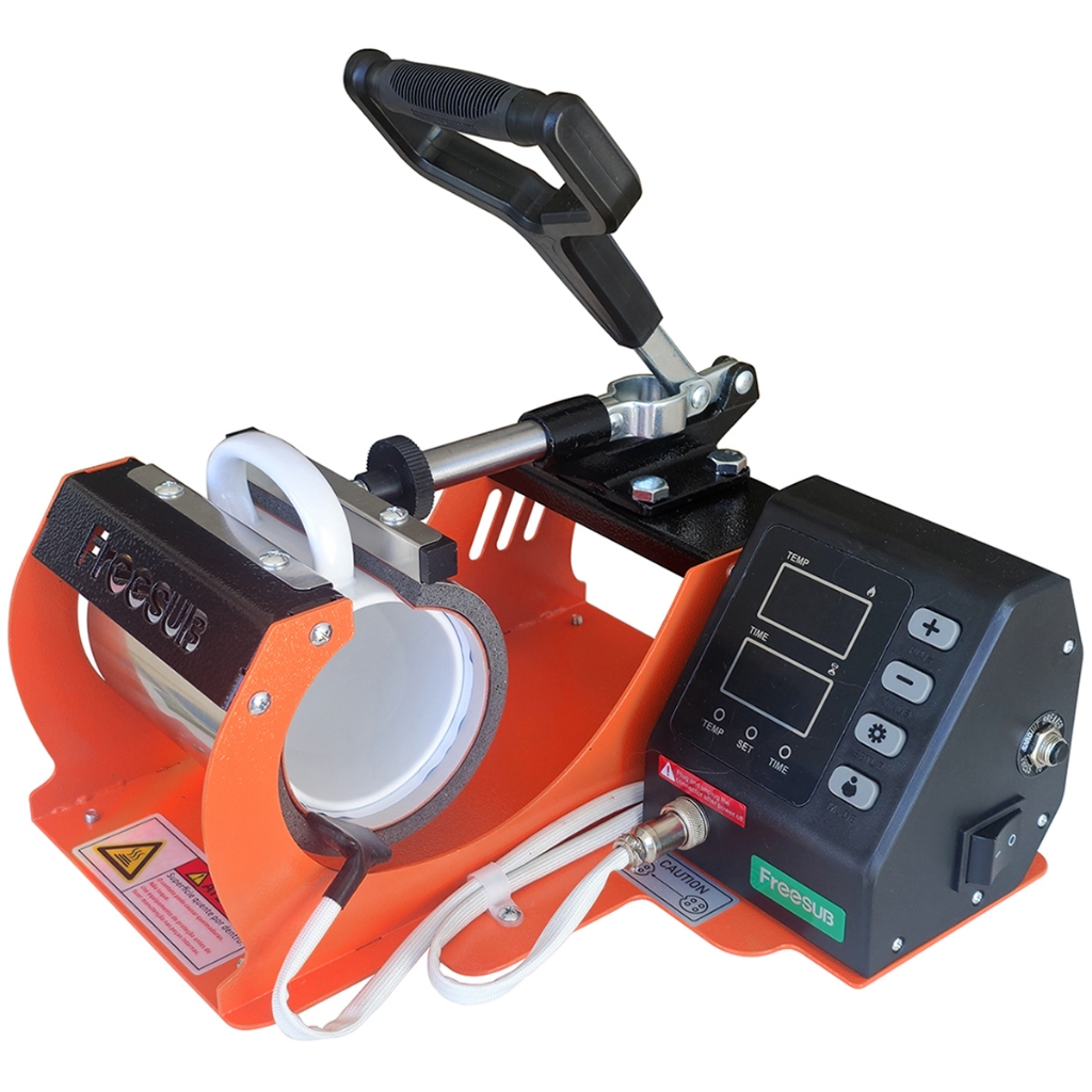 Prensa Térmica Sublimação Canecas FREESUB KB24D LARANJA-PRETA.