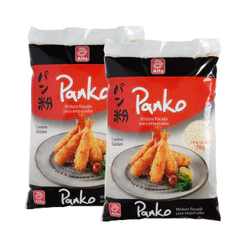 Kit 2x Pacotes Alfa Mistura Flocada Para Empanados Panko 1kg