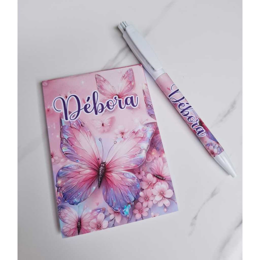 kit Lembrancinha Personalizada | Bloquinho + Caneta | Todos os temas - Para Qualquer Ocasião