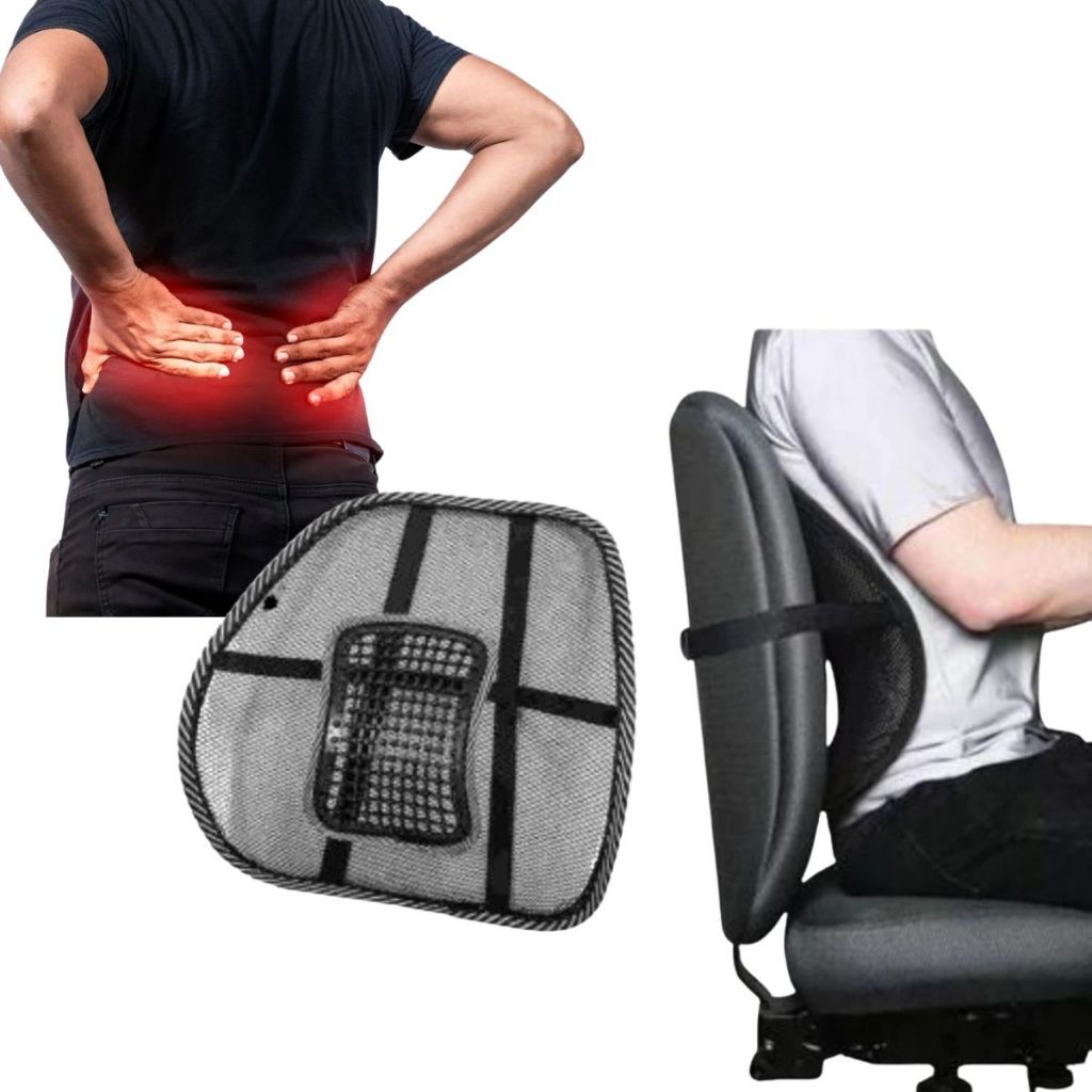 Suporte Apoio Lombar Encosto Ergonômico Cadeira Banco Carro 1098 em Oferta na Shopee