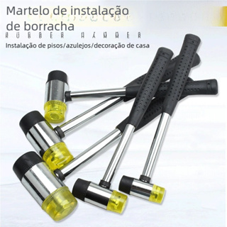 Martelinho Precisão 25cm – Cabeça Borracha Ouro Dupla, Para Artesanato e Costura! em Oferta na Shopee