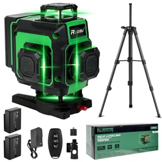 Nivel A Laser Profissional 16 Linhas Nivel Laser ​​Com Tripe 2 Baterias em Oferta na Shopee