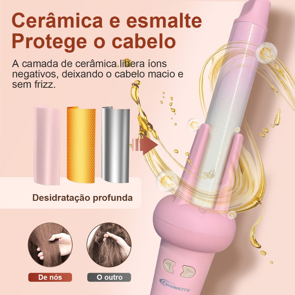 MAIMEITE Modelador de Cachos Automático 25mm com Cerâmica S188 · foto 2