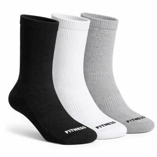 Kit 12 Pares Meia Esportiva Dry FIT Respirável Algodão Cano Médio Alto Corrida Academia em Oferta na Shopee