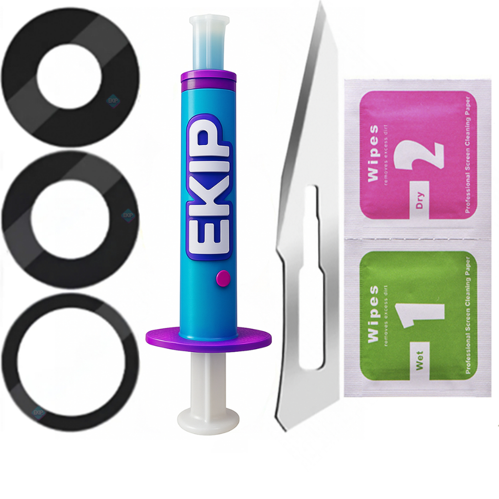 Lente Vidro Camera Traseira Iphone 13 Pro / 13 Pro Max + Cola + Kit em Oferta na Shopee