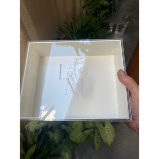 Caixa MDF. Presente, padrinhos, etc Personalizada com Tampa de Acrílico - Gravação a Laser ou Aplique Espelhado em Oferta na Shopee