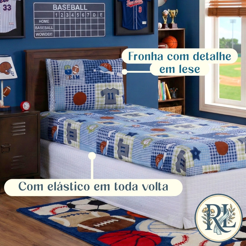 Jogo de Lençol Solteiro 02 Peças Com Elástico Estampas Diversas em Oferta na Shopee