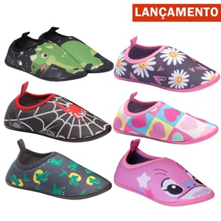 Sapatilha Infantil Duck Way Náutica Aquática Antiderrapante Estampada Praia Piscina Menino Menina em Oferta na Shopee