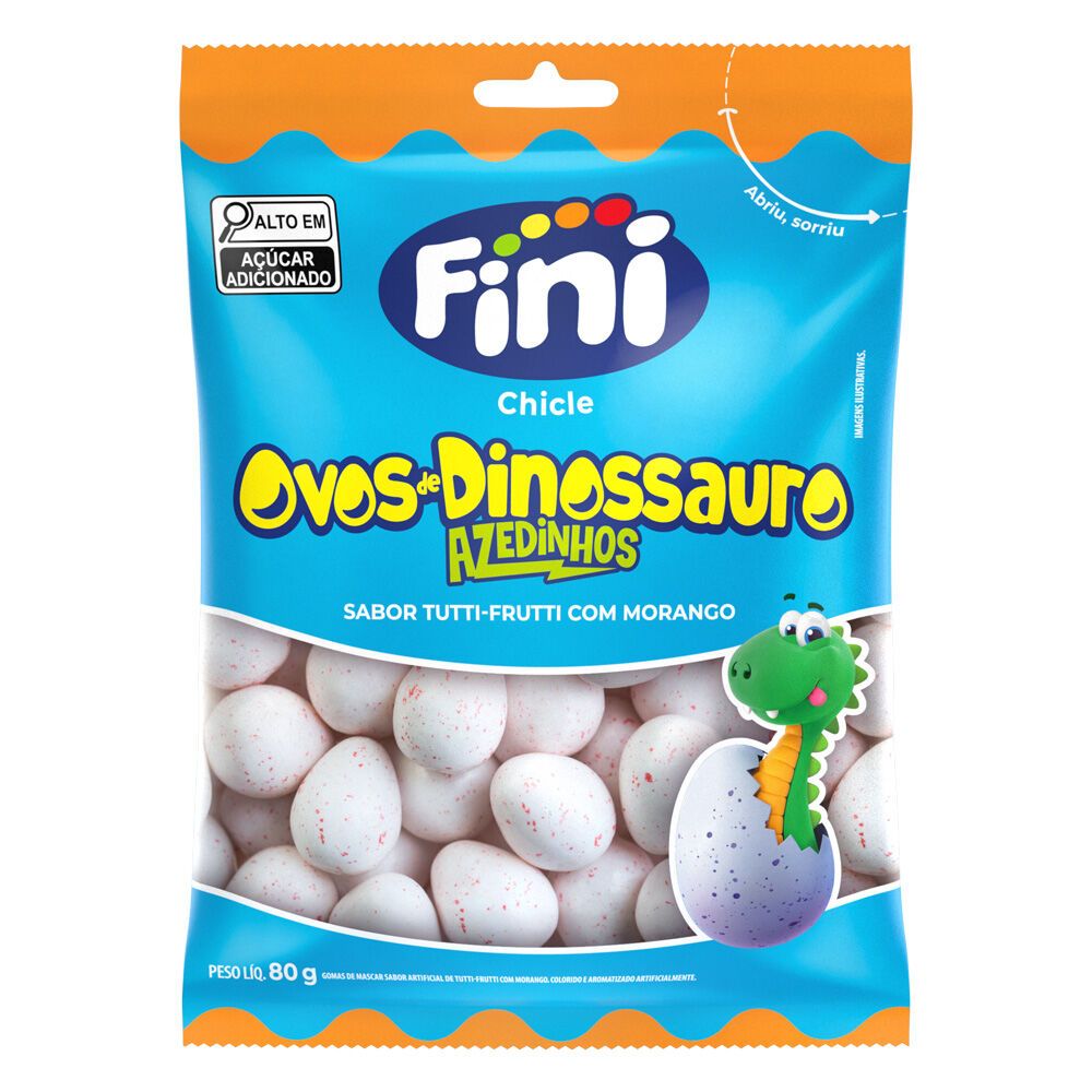 Ovos de Dinossauro Azedinhos 80g - Fini