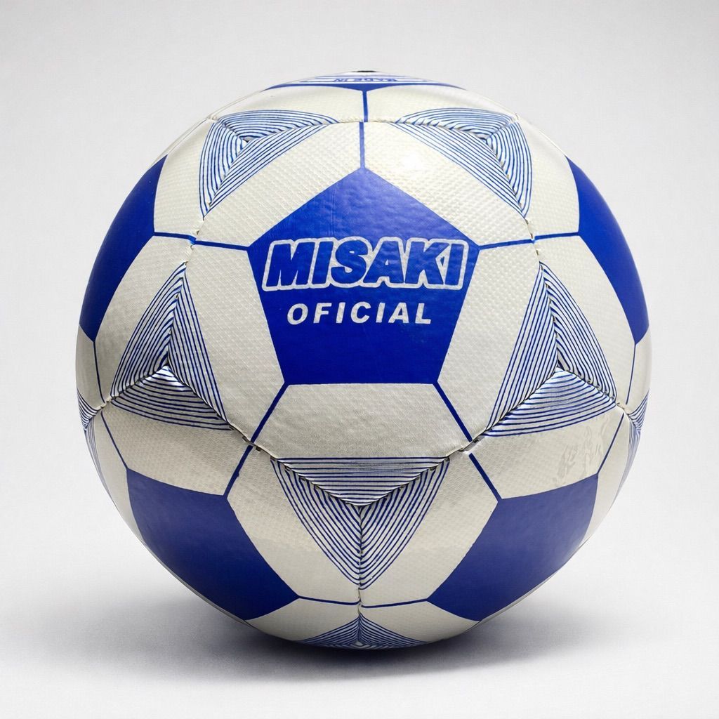 Bola de futebol CAMPO e SOCIETY Misaki costurada ultra resistente AZUL
