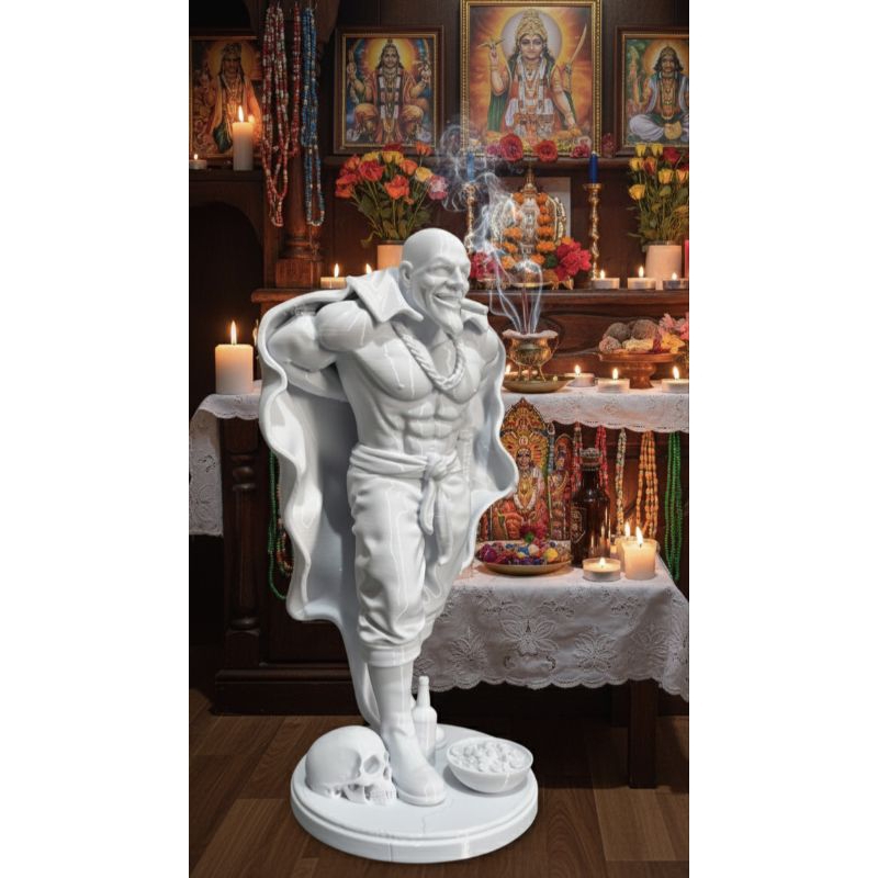 Imagem/estatua Exú marabô feito em côr única (sem pintura)  ATENÇÃO. FOTOS SÃO REAIS DO PRODUTO