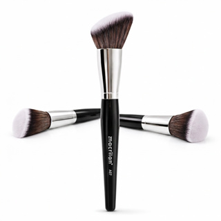 Pincel Angular para Blush Profissional A07 Macrilan – Precisão e Acabamento Natural em Oferta na Shopee