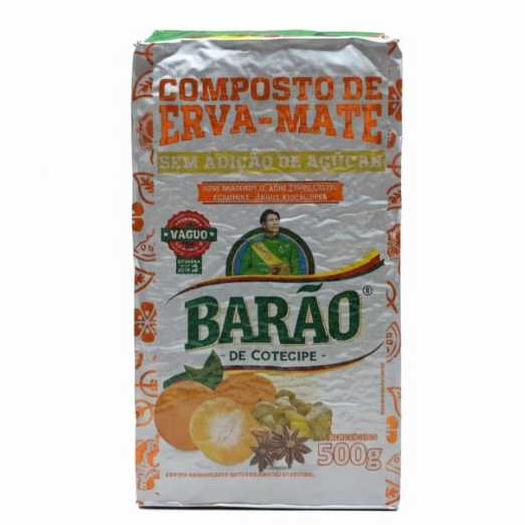 Erva Mate Chimarrão Barão Bergamota e Gengibre 500g - Sabor e Frescor em Oferta na Shopee