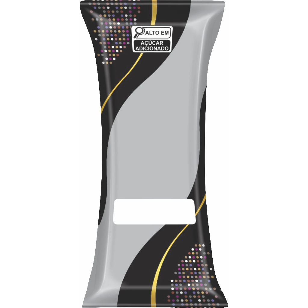 10 PACOTES Embalagem Higiênica bopp para geladinho gourmet Modelo Black 7x19.
