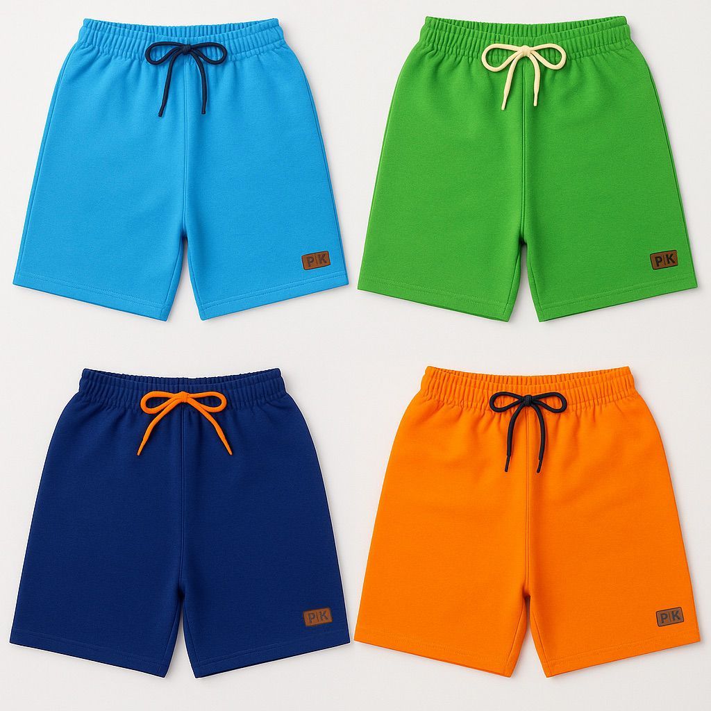 Kits Bermudas Infantis Menino Sortido Algodão