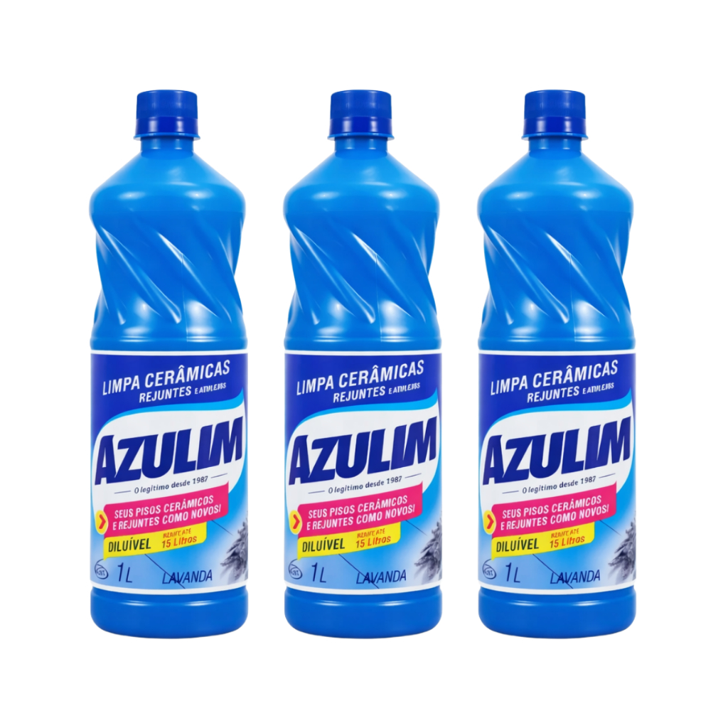Kit Com Até 3 Limpa Cerâmica e AzuleijoLavanda Azulim 1 Litro em Oferta na Shopee
