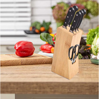 suporte para faca de bambu em Oferta na Shopee