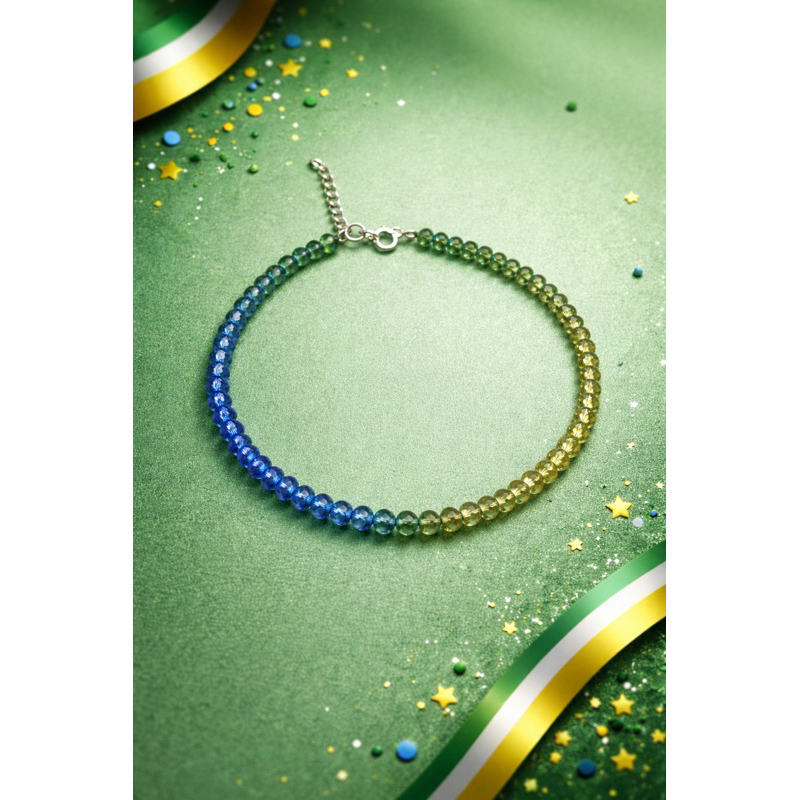 Pulseira de Cristal Prata 925 Legítima Copa Brasil em Oferta na Shopee