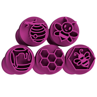 Kit 5 Carimbos para Doces Abelhinhas Abelhas Brigadeiros Confeitaria Docinhos em Oferta na Shopee