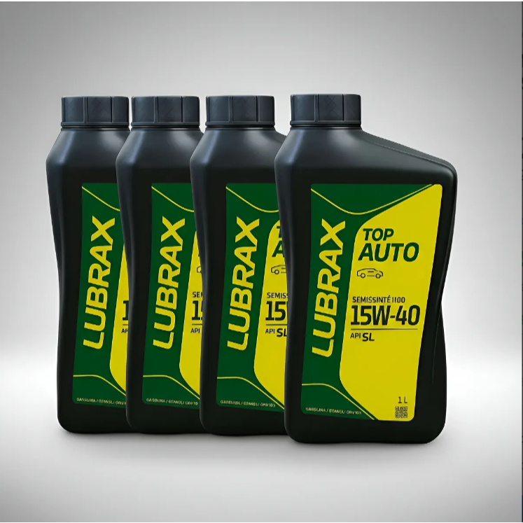Kit 4 Litros Óleos Lubrax Tecno 15W40 SemisSintético