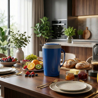 Jarra Térmica 2L Com Tampa e Alça Suco Tererê Chá Água Café Cozinha Almoço Unitermi Caribe em Oferta na Shopee