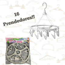 Varal Multiuso Com 16 Prendedores 31cm Tamanho 2 - Lig Brin - Ref: 2970