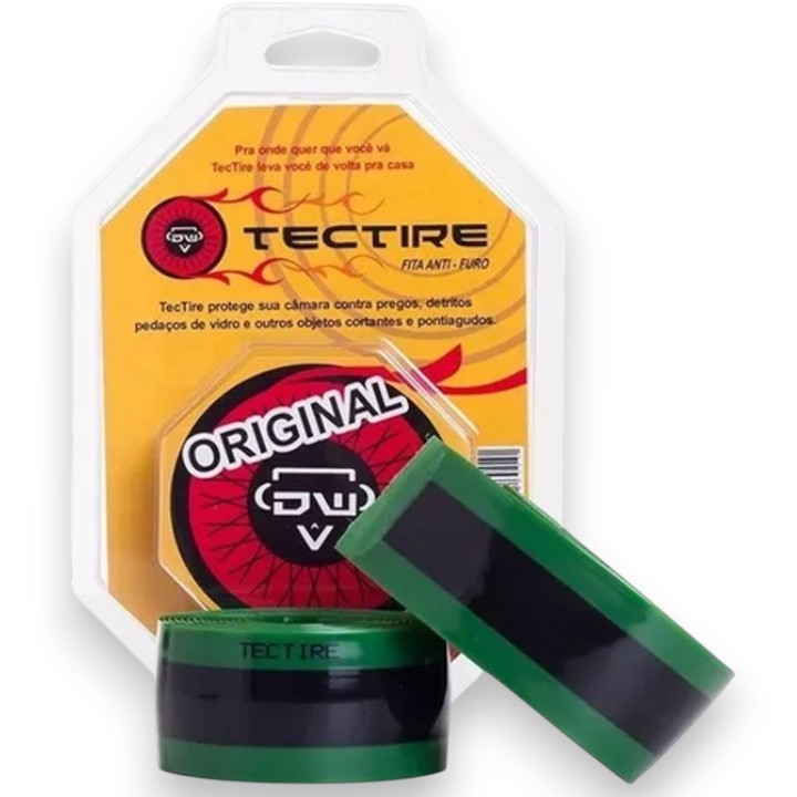 Kit 2 Fita Anti-furo Para Bike Aro 29 Mtb Tectire 35mm X 2.300mm Proteção Para Bike Pneu Anti Furo