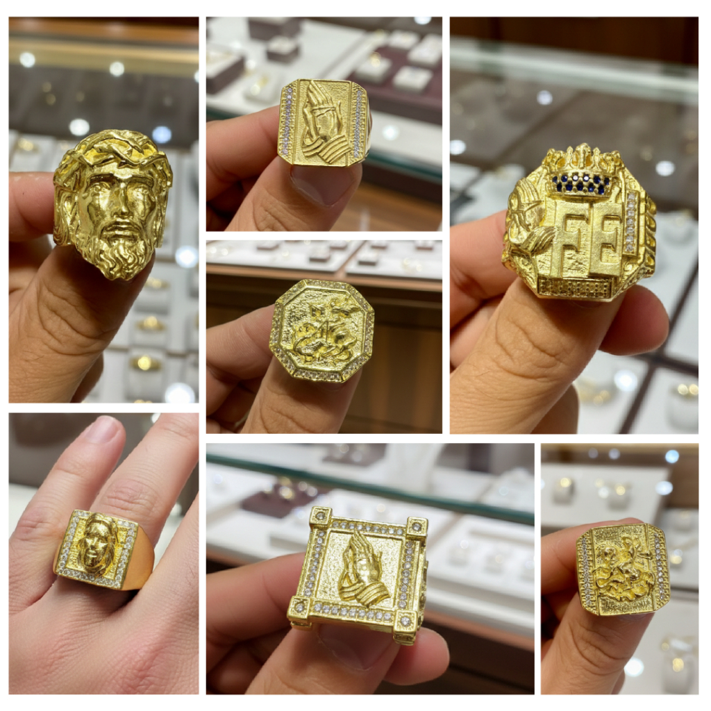 Anel Jesus Cristo - Comprar com Melhor Preço em Anéis