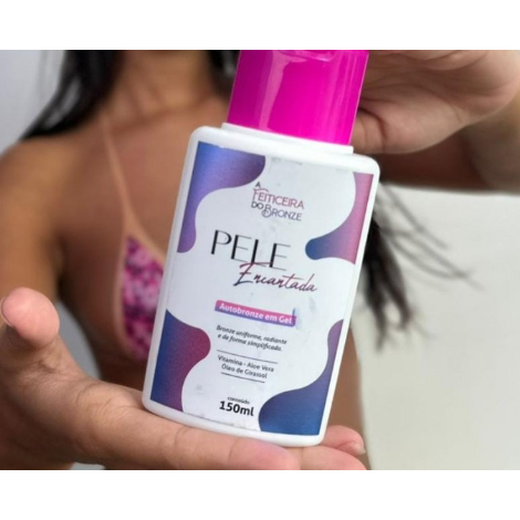 Feiticeira do Bronze Pele Encantada 150ml em Oferta na Shopee