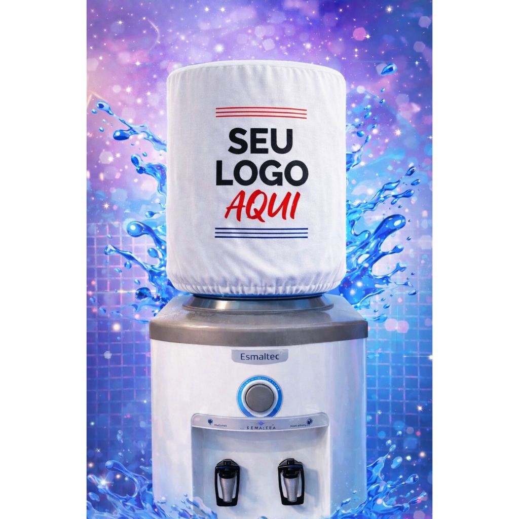 Capa para galão de água de 20 litros SUA LOGO AQUI
