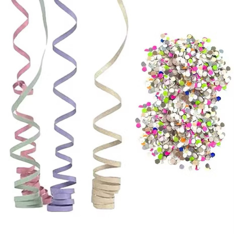 KIT CONFETE + SERPENTINA | 1 PACOTE DE CONFETE COM 100 GRAMAS + 1 SERPENTINA | DECORAÇÃO FESTA | CARNAVAL