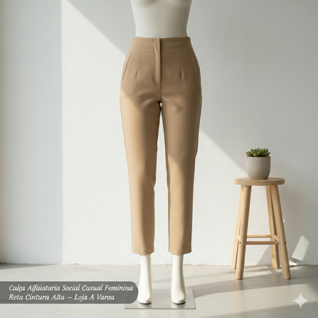Calça Alfaiataria Feminina Reta - Elegância e Conforto para a Mulher Moderna