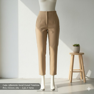Calça Alfaiataria Feminina Reta - Elegância e Conforto para a Mulher Moderna