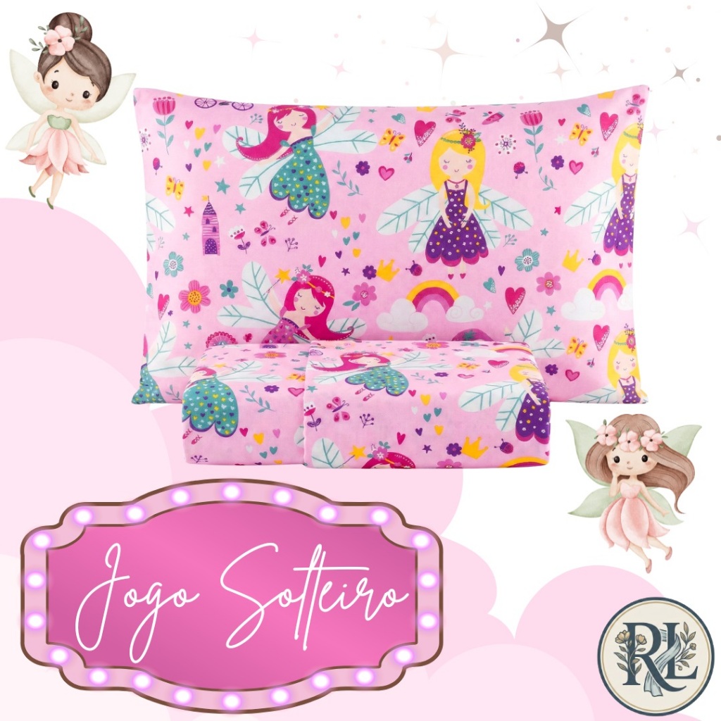 Jogo de Lençol Solteiro 02 Peças Estampas Diversas Para Criança e Adulto em Oferta na Shopee