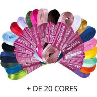 Fitas De Cetim Progresso 10MM de Largura X 10 Metros em Oferta na Shopee