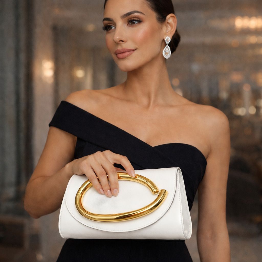 Bolsa de Festa Feminina Dourada Alça Luxo Estilo Chique em Oferta na Shopee